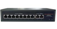 SPY 8 Port PoE +2 Port Gbit Uplink 250 Metre AI Aktif PoE Switch SP-10120PLD-GE